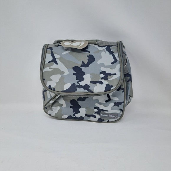 Kindness Footprint Camo Gray Lunch Bag Insulated Detachable Adjustable Strap - Picture 14 of 14